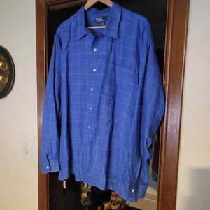 Men Linen Polo Clayton Shirt XXL - Excellent Condition